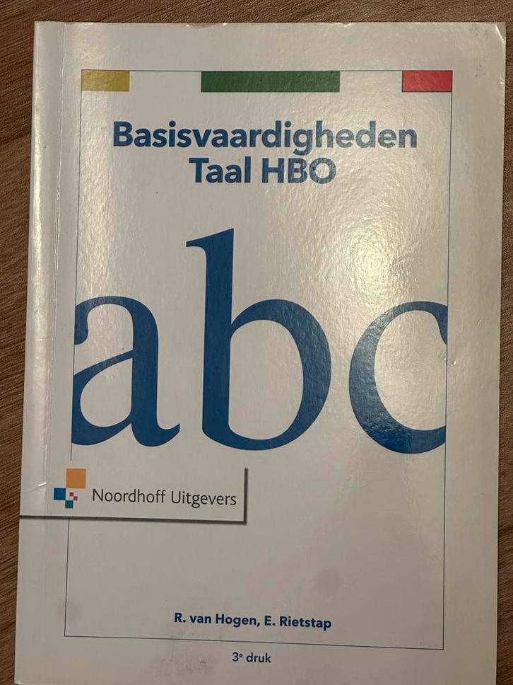 Basisvaardigheden Taal HBO - R. van Hogen, Boeken, Studieboeken en Cursussen, Nieuw, HBO, Alpha, Ophalen of Verzenden