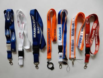 Keycords Lanyards o.a. Schwalbe Ordina Cofidis Trek Rabobank beschikbaar voor biedingen