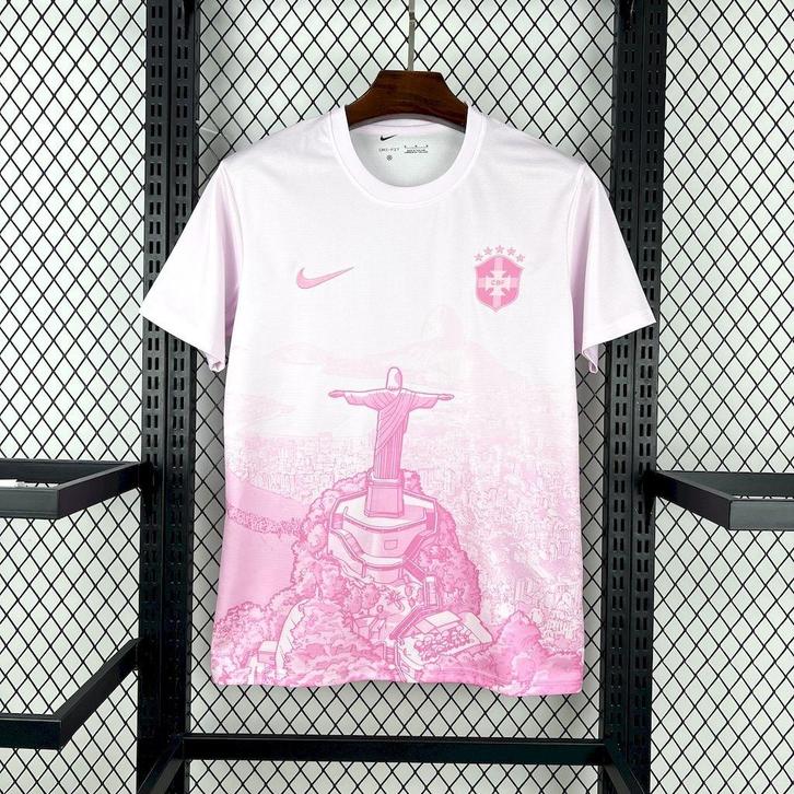 Brazilië Special Edition Shirt Roze – Nieuw elke maat, Sport en Fitness, Voetbal, Nieuw, Shirt, Verzenden