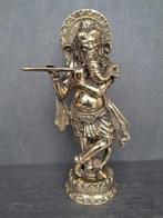 Ganesh speelt fluit/India/Azië/verguld brons, Verzamelen, Ophalen of Verzenden