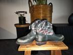 Tommy Hilfiger stoere Cowboy laarsjes blauw versleten look, Ophalen, Blauw, Lage of Enkellaarzen, Zo goed als nieuw