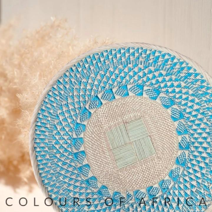 Muurmand - Decoratieve Afrikaanse Mand, Huis en Inrichting, Woonaccessoires | Schalen en Manden, Nieuw, Schaal, Rond, Riet, Ophalen of Verzenden