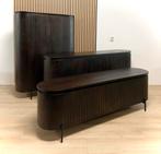 Japandi serie Kast Dressoir TV meubel of wandkast mokkabruin, Ophalen, Met deur(en), Nieuw, Minder dan 150 cm