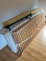 Matras 220x80, lattenbodems, potenset en beschermers, Ophalen, Gebruikt, Tweepersoons, 160 cm
