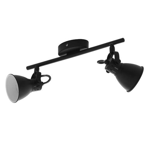 EGLO SERAS PLAFONDSPOT ZWART 2 OF 3 SPOTS -- LAAGSTE PRIJS--, Huis en Inrichting, Lampen | Spots, Nieuw, Plafondspot of Wandspot