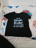 2 Kinder T-shirts met tekst, Gebruikt, Ophalen of Verzenden, Shirt of Longsleeve, Onbekend