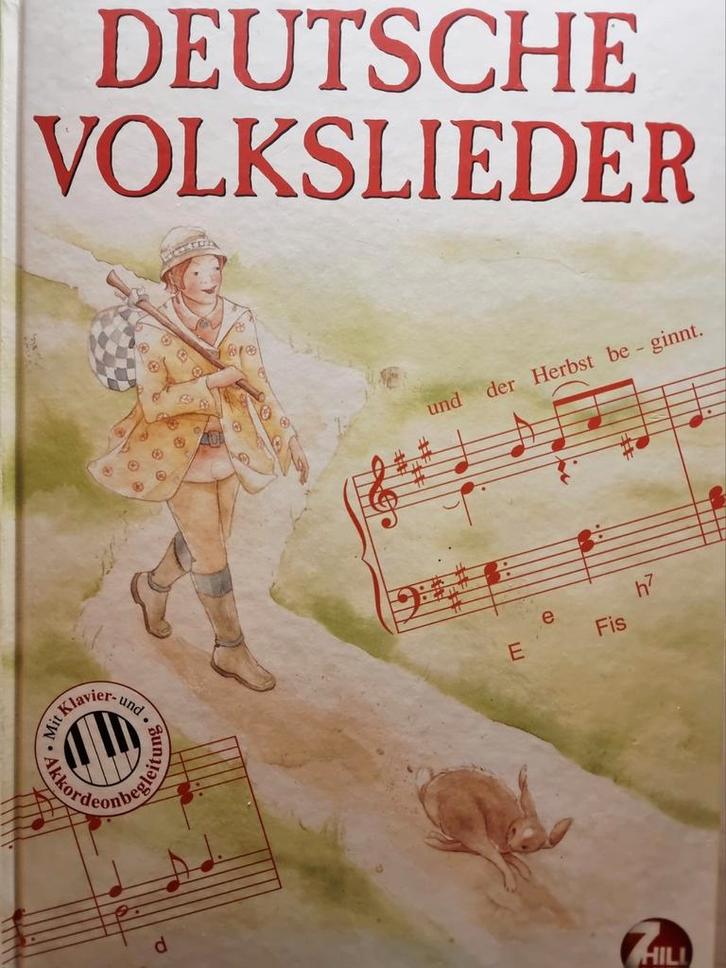 Deutsche Volkslieder - Zang, Piano & Accordeon - Nieuwstaat, Muziek en Instrumenten, Bladmuziek, Zo goed als nieuw, Thema, Populair