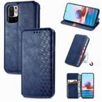 Luxe PU Lederen Wallet Case Set voor Redmi Note 10 5G _Blauw, Verzenden, Nieuw, Hoesje of Tasje
