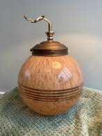 Antieke roze bol lamp, Ophalen of Verzenden