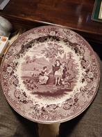 Antiek bord Ruth & Boaz Petrus Regout Maastricht, Ophalen of Verzenden