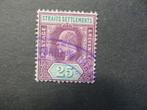 A06084: Straits Settlements EVII 25 c MCA, Postzegels en Munten, Postzegels | Azië, Ophalen of Verzenden