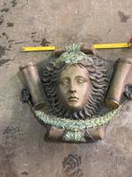 Bronzen muurschild Lodewijk XIV. 1638-1715 ) zonnekoning, Ophalen, Brons