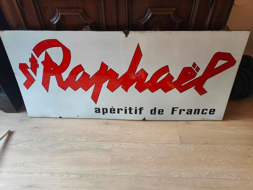 Emaille bord St. Raphael 1963, Verzamelen, Merken en Reclamevoorwerpen, Gebruikt, Reclamebord, Ophalen of Verzenden