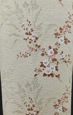 11755 Jutelook bloemenbehang met takjes en bloesem swiet, Verzenden, Minder dan 10 m², Beige