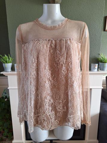 Nana nucci romantische boho nude top 2 M 38 Gratis Verzenden beschikbaar voor biedingen
