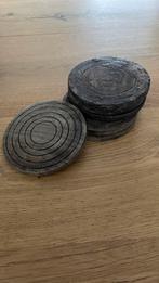 Leuke Houten onderzetters in houders, Ophalen of Verzenden, Gebruikt, Glas of Kopje