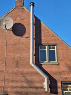 Rvs kachel afvoer, Doe-het-zelf en Verbouw, Buizen en Afvoer, Ophalen, Afvoer, 6 meter of meer, Zo goed als nieuw