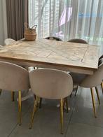 jorg tafel 140x 140, Huis en Inrichting, Tafels | Eettafels, Ophalen, Gebruikt, Vierkant, Vijf personen of meer