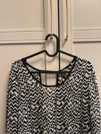 Hele leuke top zwart wit met open rug M blouse lange mouwen, Maat 38/40 (M), Nieuw, Ophalen of Verzenden, Lange mouw
