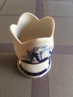 Uniek brocant eierdopje  - hand painted, Ophalen of Verzenden