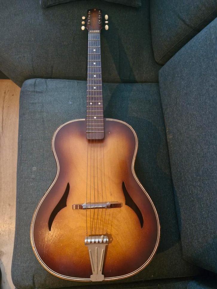 Vintage  Gitaar, Muziek en Instrumenten, Snaarinstrumenten | Gitaren | Akoestisch, Gebruikt, Western- of Steelstringgitaar, Ophalen of Verzenden