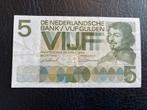 Vijf gulden 1966, Postzegels en Munten, Bankbiljetten | Nederland, Ophalen of Verzenden, 5 gulden, Los biljet
