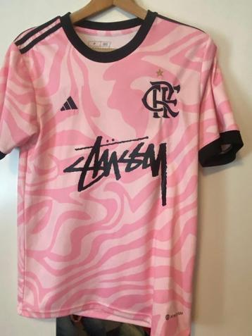Stussy adidas shirt maat S roze beschikbaar voor biedingen
