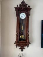 Antieke Maandloper Klok met noten Houten Kast 150cm lang !, Ophalen