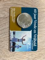 Vredes Vijfje 60 jaar Vrede en Vrijheid zilver coincards, Postzegels en Munten, Munten | Nederland, Zilver, Ophalen of Verzenden