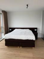 Boxspring te koop, merk Sand, Ophalen, Gebruikt, Bruin, Tweepersoons