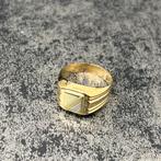 14k gouden ring zegelring model nieuw, Ophalen of Verzenden, Nieuw, Goud