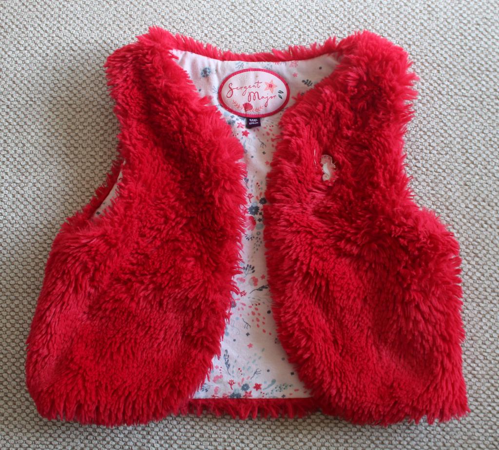 Fake fur gilet van Sergent Major maat 4 / 104, Meisje, Trui of Vest, Ophalen of Verzenden, Zo goed als nieuw