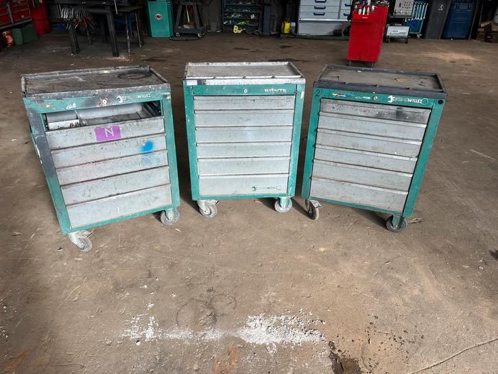3x Stahlwille gereedschap kar, Doe-het-zelf en Verbouw, Gereedschapskisten, Gebruikt, Ophalen