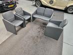 Compleet set: 3 Losse stoelen en een 2-zits, Huis en Inrichting, Banken | Complete zithoeken, Ophalen, Gebruikt, Kunststof, Modern