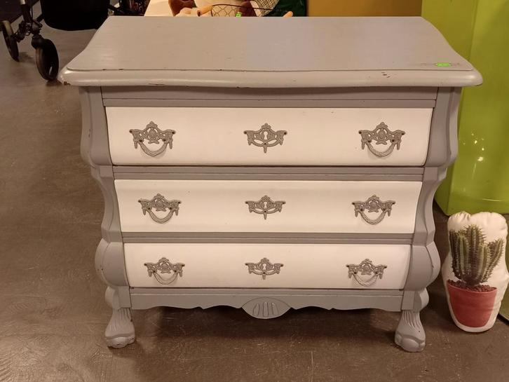 Buikkastje, Lade Kastje, Hout, Grijs/Wit, Huis en Inrichting, Kasten | Ladekasten, Zo goed als nieuw, Minder dan 100 cm, 50 tot 100 cm