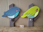 Kapstok 70 Set van 2 vogels, Wandkapstok, Nieuw, Ophalen of Verzenden, Minder dan 100 cm