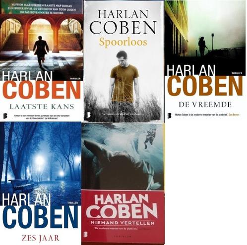 5x Harlan Coben, o.a. Laatste kans, Spoorloos, Zes jaar, Boeken, Thrillers, Gelezen, Amerika, Ophalen of Verzenden