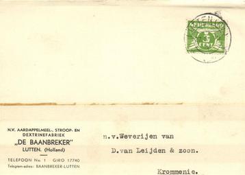 De Baanbreker, Lutten - 04.1940 - briefkaart