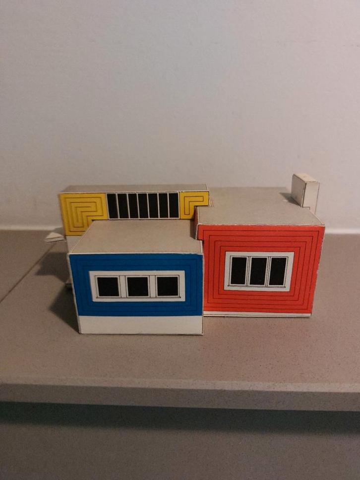 Rietveld Huis Bouwset - De Stijl Maquette Vintage, Antiek en Kunst, Kunst | Overige Kunst, Ophalen of Verzenden