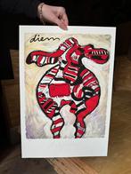 Cow zeefdruk - Peter Diem, Ophalen of Verzenden