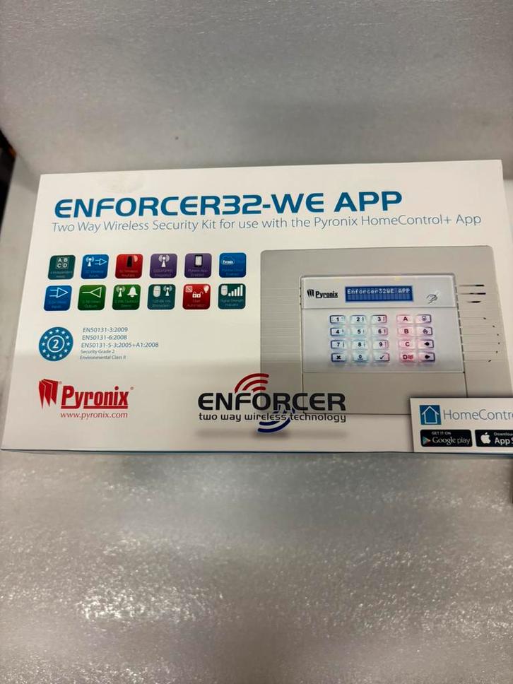 Enforcer 32 - we app wireless alarm 100 st, Doe-het-zelf en Verbouw, Alarmsystemen, Zo goed als nieuw, Compleet systeem, Afstandsbediening