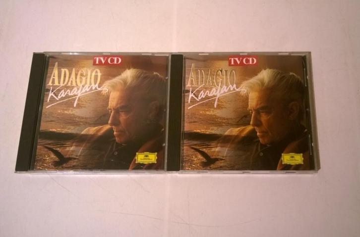 2x Berliner Philharmoniker, Herbert von Karajan - Adagio, Cd's en Dvd's, Cd's | Klassiek, Gebruikt, Orkest of Ballet, Romantiek