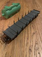 Jouef H0 Platte Wagon met Rongen, Hobby en Vrije tijd, Modeltreinen | H0, Gebruikt, Jouef, Gelijkstroom of Wisselstroom, Wagon