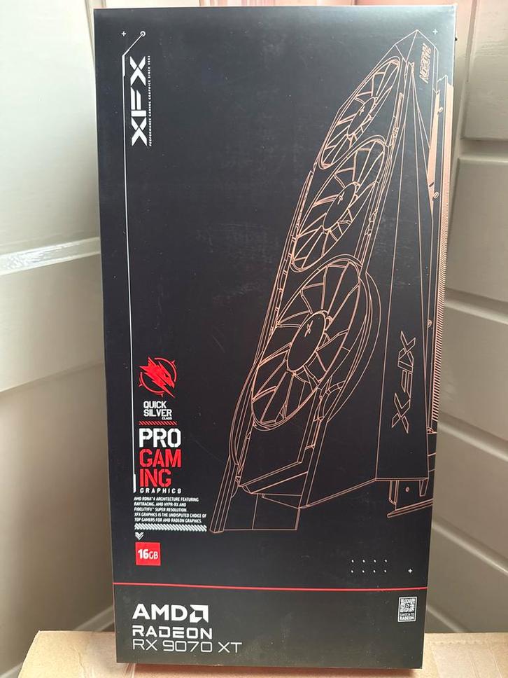 Nieuwe XFX AMD Radeon RX 9070 XT Grafische Kaart, Computers en Software, Videokaarten, Nieuw, AMD, PCI-Express 4.0, GDDR6, HDMI