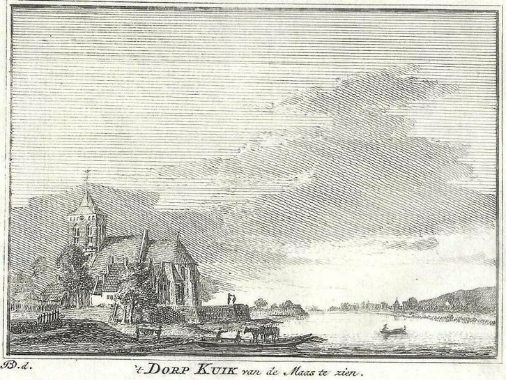 Originele Gravure Cuyk 1737-1739 Henricus Spilman, Antiek en Kunst, Kunst | Etsen en Gravures, Ophalen of Verzenden