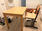 Schooltafel met stoel, hout, 70x50, Kinderen en Baby's, Kinderkamer | Tafels en Stoelen, Ophalen of Verzenden, Gebruikt, Tafel(s) en Stoel(en)