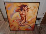 Renate Erde mooi origineel ingelijst schilderij, Antiek en Kunst, Kunst | Schilderijen | Abstract, Ophalen of Verzenden