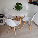 Tafel met stoelen, Ophalen of Verzenden, Gebruikt, Metaal