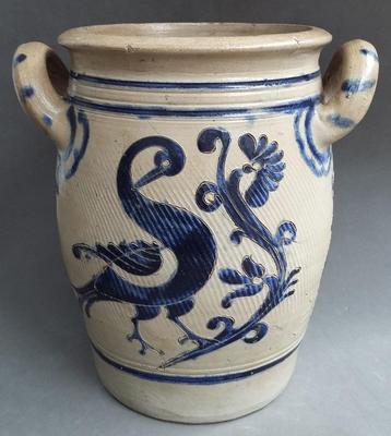 Om 1775 - 1825 KLEIN MODEL 23 CM. Westerwald Pot Kruik Kan beschikbaar voor biedingen