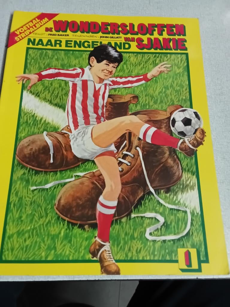 De wondersloffen van Sjakie,nr.1,, Eén stripboek, Ophalen of Verzenden